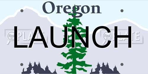 LAUNCH Oregon License Plate