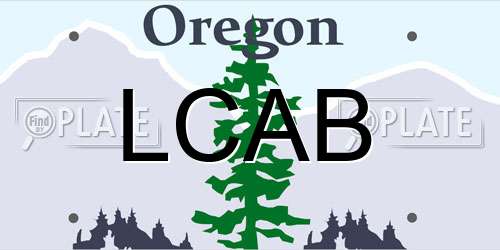 LCAB Oregon License Plate