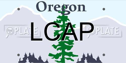 LCAP Oregon License Plate