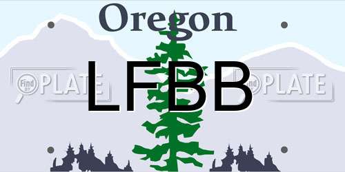 LFBB Oregon License Plate