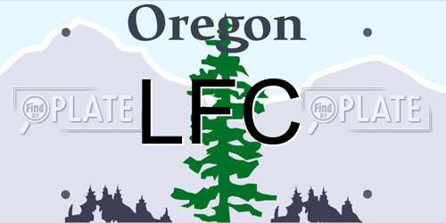 LFC Oregon License Plate