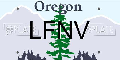 LFNV Oregon License Plate