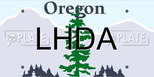 LHDA Oregon License Plate