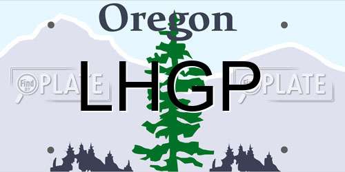 LHGP Oregon License Plate