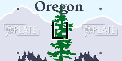 LI Oregon License Plate