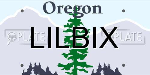 LILBIX Oregon License Plate