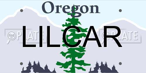 LILCAR Oregon License Plate