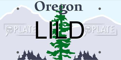 LILD Oregon License Plate