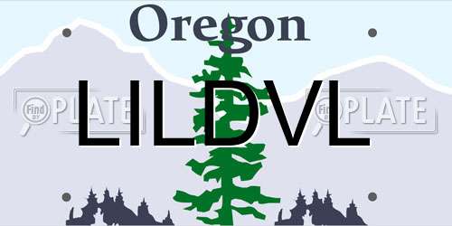 LILDVL Oregon License Plate