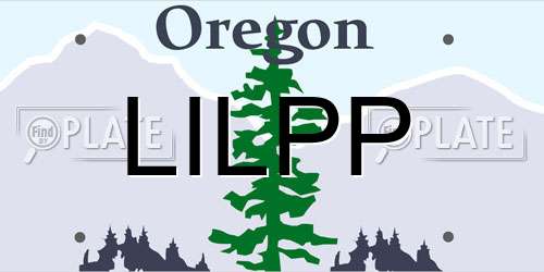 LILPP Oregon License Plate