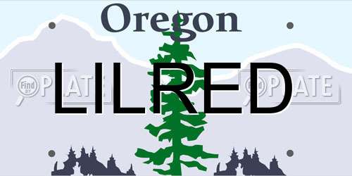LILRED Oregon License Plate