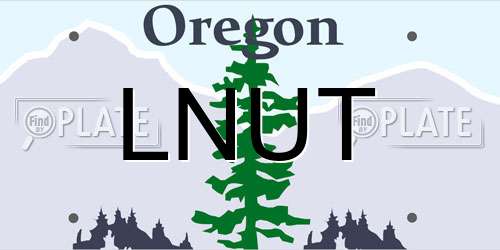 LNUT Oregon License Plate