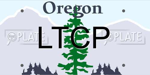 LTCP Oregon License Plate