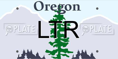 LTR Oregon License Plate