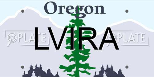 LVIRA Oregon License Plate