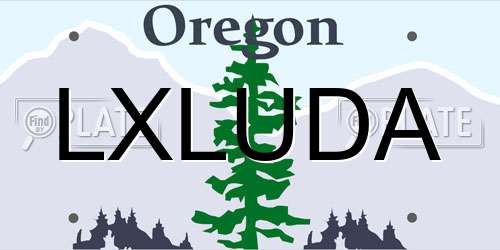 LXLUDA Oregon License Plate