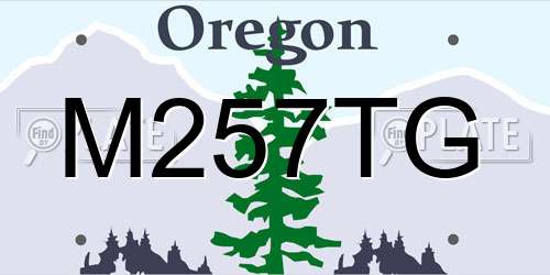 M257TG Oregon License Plate