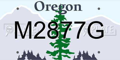 M2877G Oregon License Plate