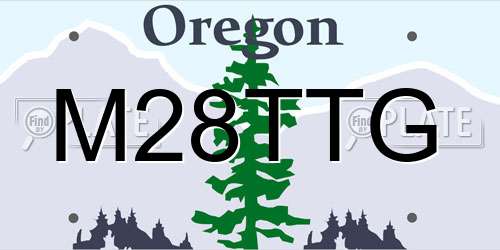 M28TTG Oregon License Plate