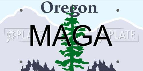 MAGA Oregon License Plate