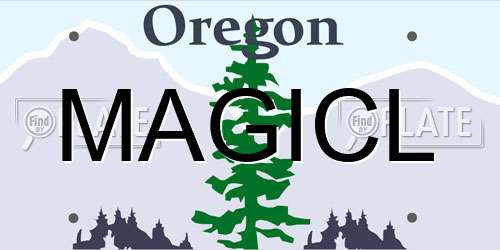 MAGICL Oregon License Plate