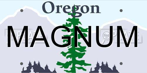 MAGNUM Oregon License Plate