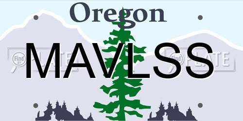 MAVLSS Oregon License Plate