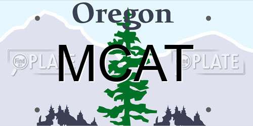 MCAT Oregon License Plate