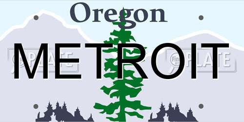 METROIT Oregon License Plate