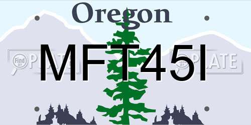 MFT45I Oregon License Plate
