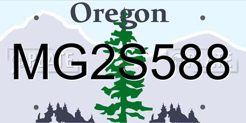MG2S588 Oregon License Plate