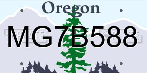 MG7B588 Oregon License Plate