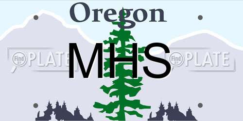 MHS Oregon License Plate