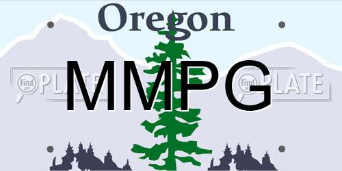 MMPG Oregon License Plate