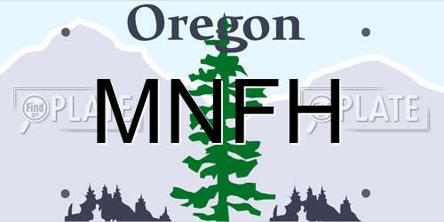 MNFH Oregon License Plate