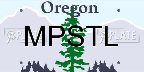 MPSTL Oregon License Plate
