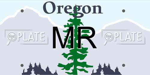 MR Oregon License Plate