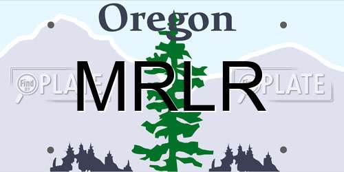 MRLR Oregon License Plate
