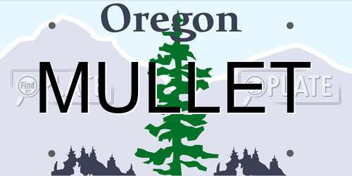 MULLET Oregon License Plate