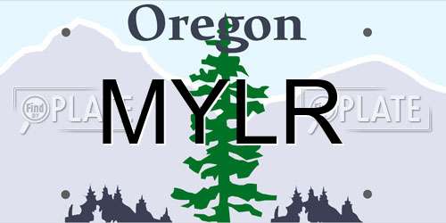 MYLR Oregon License Plate