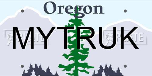 MYTRUK Oregon License Plate