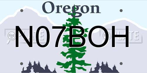 N07BOH Oregon License Plate