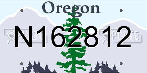 N162812 Oregon License Plate