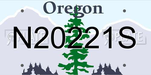 N20221S Oregon License Plate
