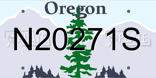 N20271S Oregon License Plate