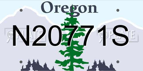 N20771S Oregon License Plate