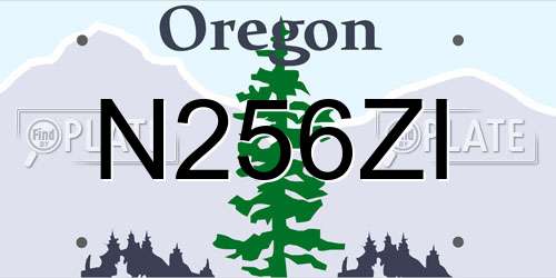 N256ZI Oregon License Plate