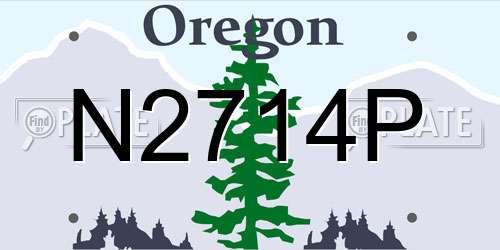 N2714P Oregon License Plate