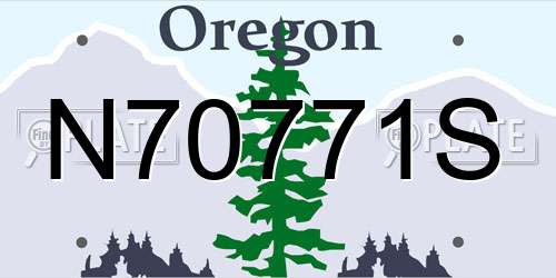 N70771S Oregon License Plate