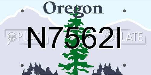 N7562I Oregon License Plate